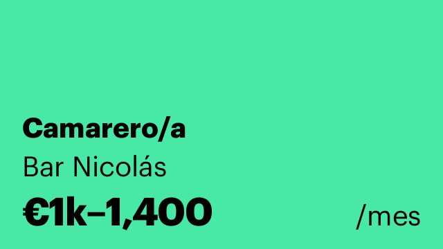 Camarero/a
