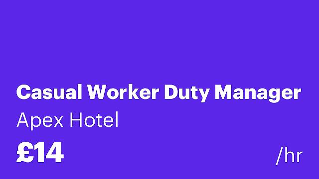 Casual Worker Duty Manager