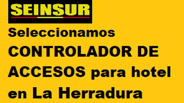 Controlador/a de Accesos LA HERRADURA