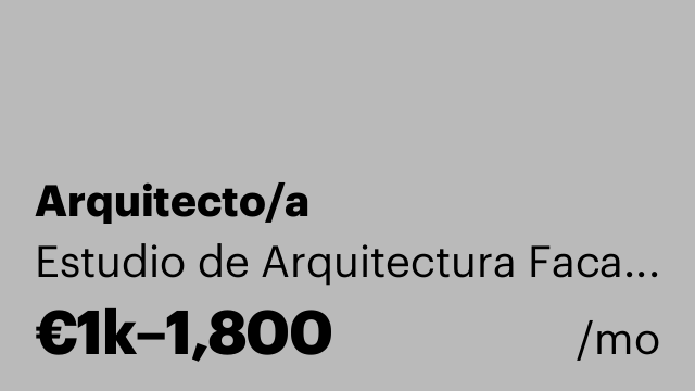 Arquitecto/a