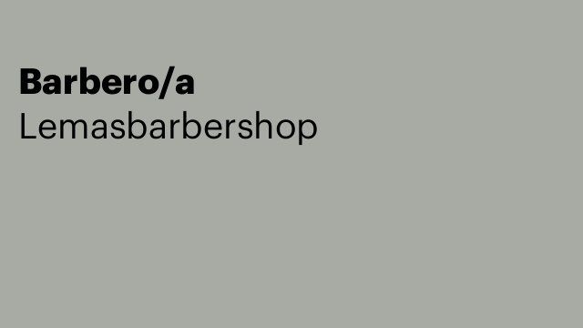 Barbero/a