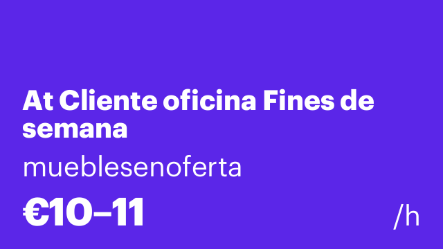 At Cliente oficina Fines de semana