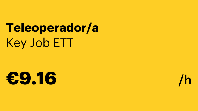 Teleoperador/a