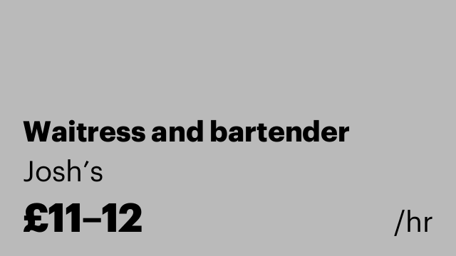 Waitress and bartender