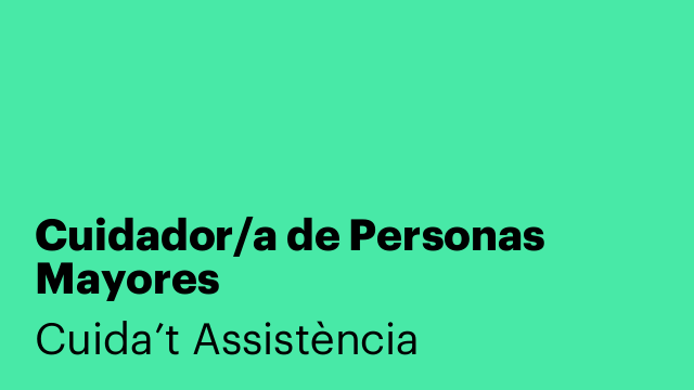 Cuidador/a de Personas Mayores