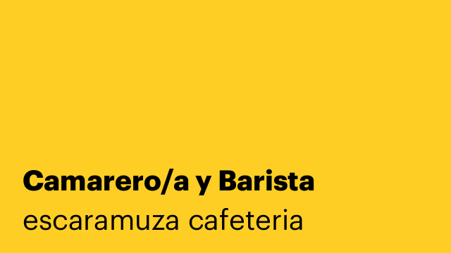 Camarero/a y Barista
