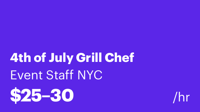 4th of July Grill Chef