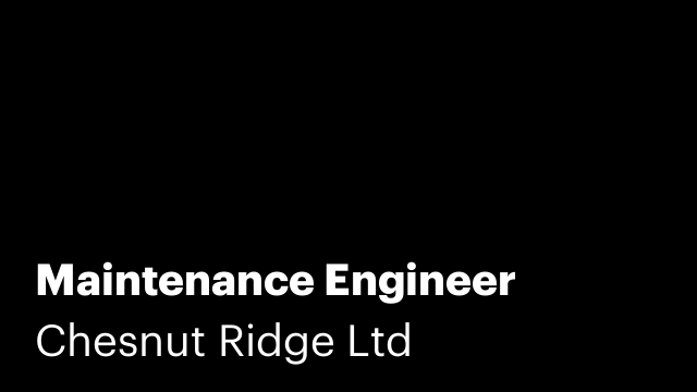 Maintenance Engineer