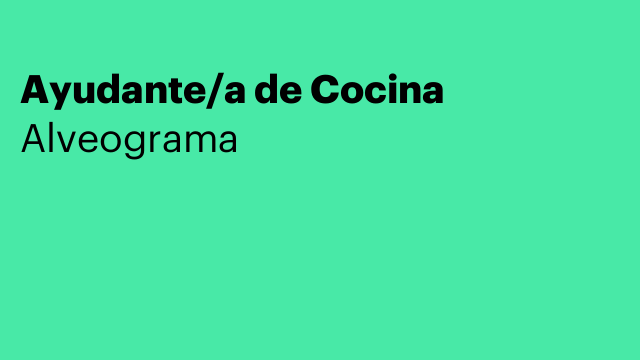 Ayudante/a de Cocina