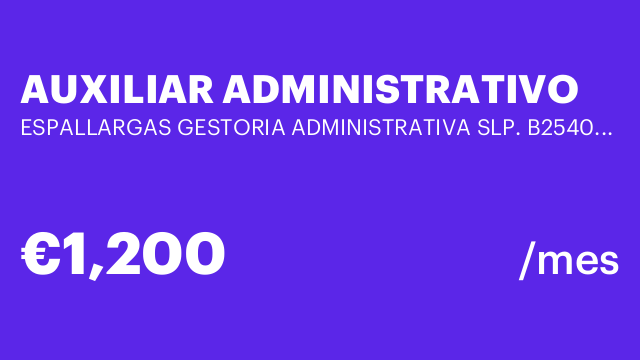 AUXILIAR ADMINISTRATIVO