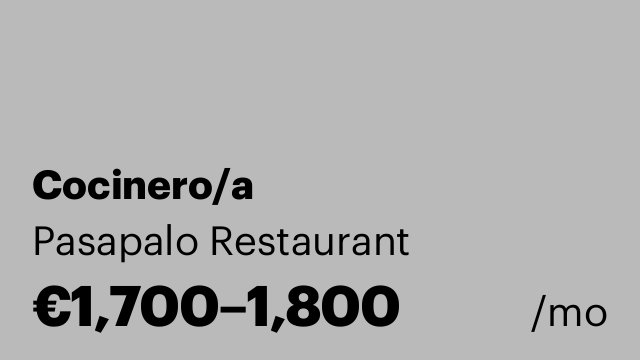 Cocinero/a