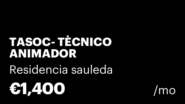 TASOC- TÈCNICO ANIMADOR SOCIOCULTURAL