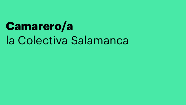 Camarero/a