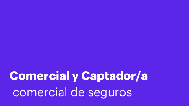 Comercial y Captador/a