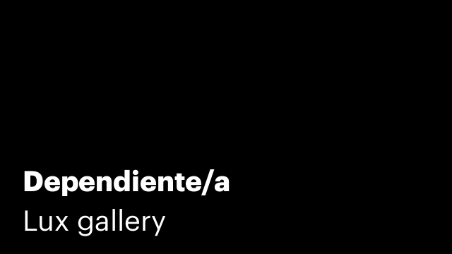 Dependiente/a