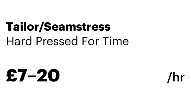 Tailor/Seamstress