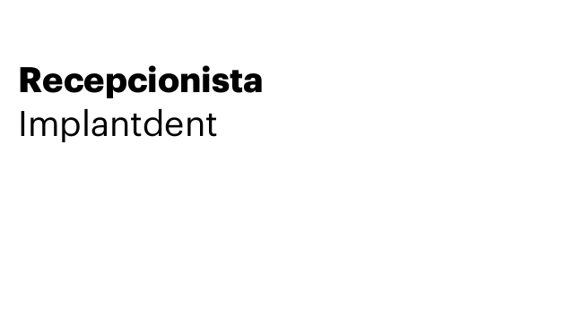Recepcionista