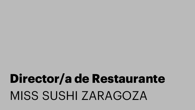 Director/a de Restaurante