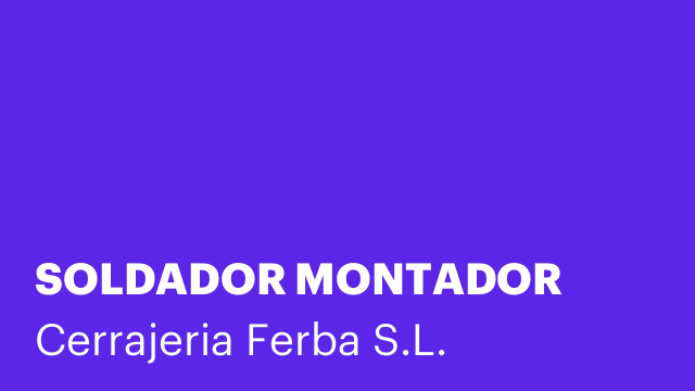 SOLDADOR MONTADOR