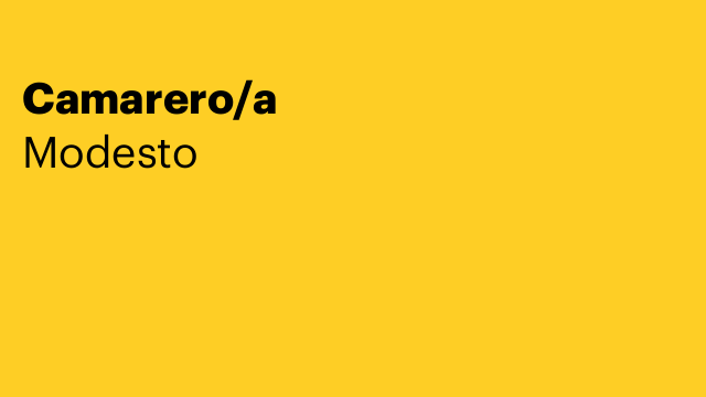 Camarero/a