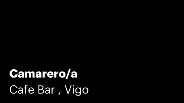 Camarero/a