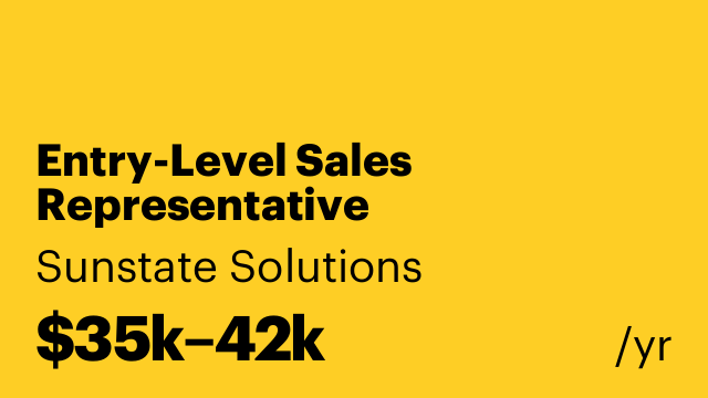 Entry-Level Sales Representative