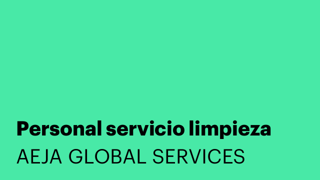 Personal servicio limpieza