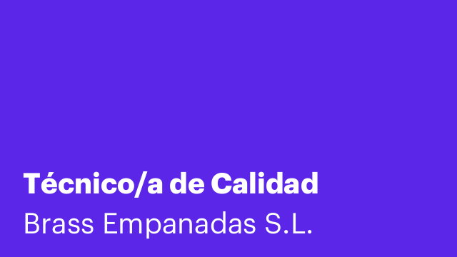Técnico/a de Calidad