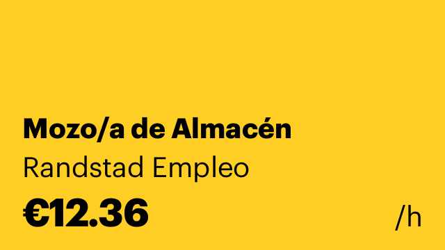 Mozo/a de Almacén