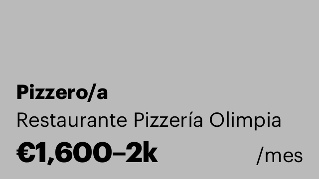 Pizzero/a