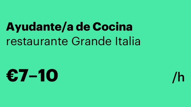 Ayudante/a de Cocina