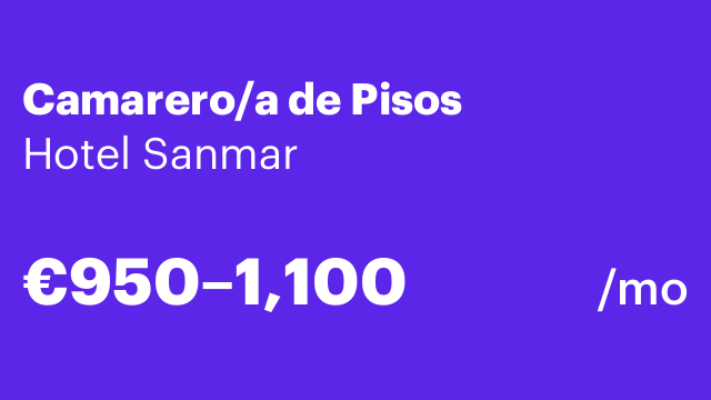Camarero/a de Pisos