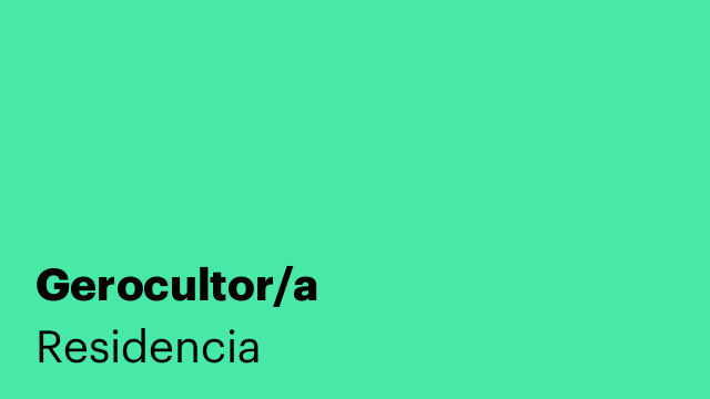 Gerocultor/a