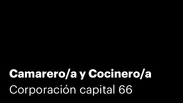 Camarero/a y Cocinero/a