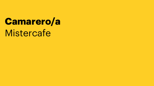 Camarero/a
