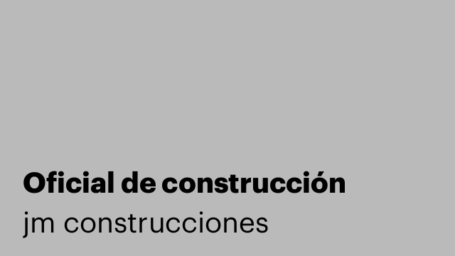Oficial de construcción