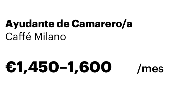 Ayudante de Camarero/a