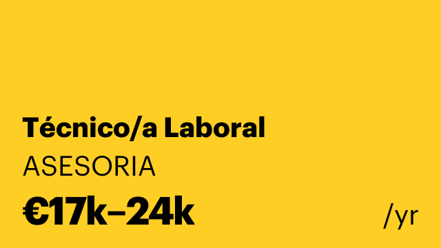 Técnico/a Laboral