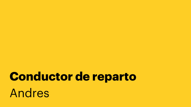 Conductor de reparto