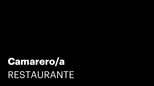 Camarero/a