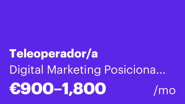Teleoperador/a