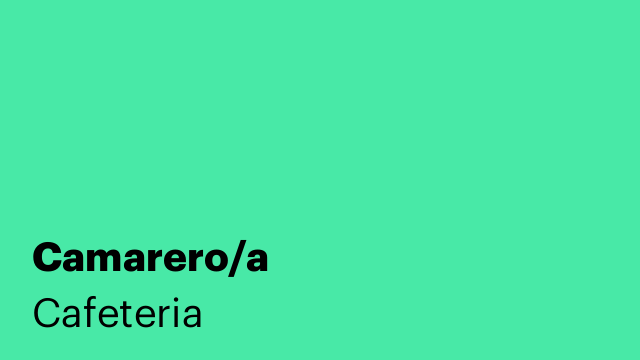 Camarero/a