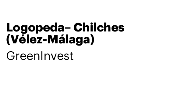 Logopeda– Chilches (Vélez-Málaga)
