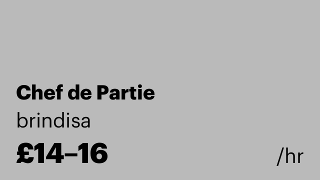 Chef de Partie