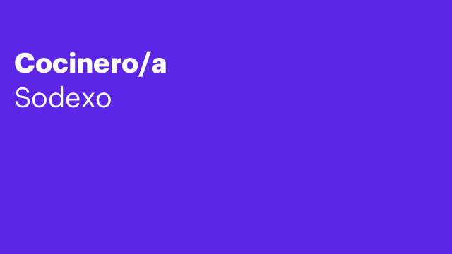 Cocinero/a