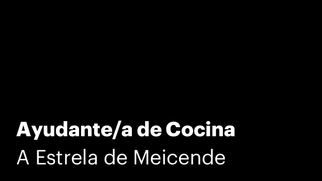 Ayudante/a de Cocina