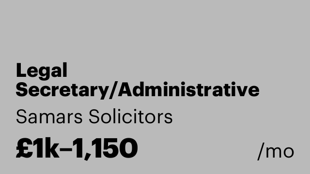 Legal Secretary/Administrative Assistant
