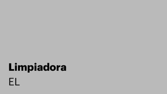 Limpiadora