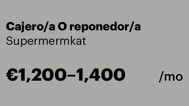 Cajero/a O reponedor/a