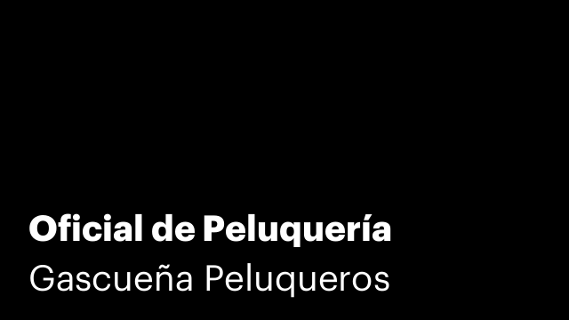 Oficial de Peluquería